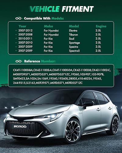 Miniatura 144 de SCITOO Arrancadores Nuevo Ajuste para Nissan Frontier Pickup Xterra 2002 2003 2004 3.3L 17859