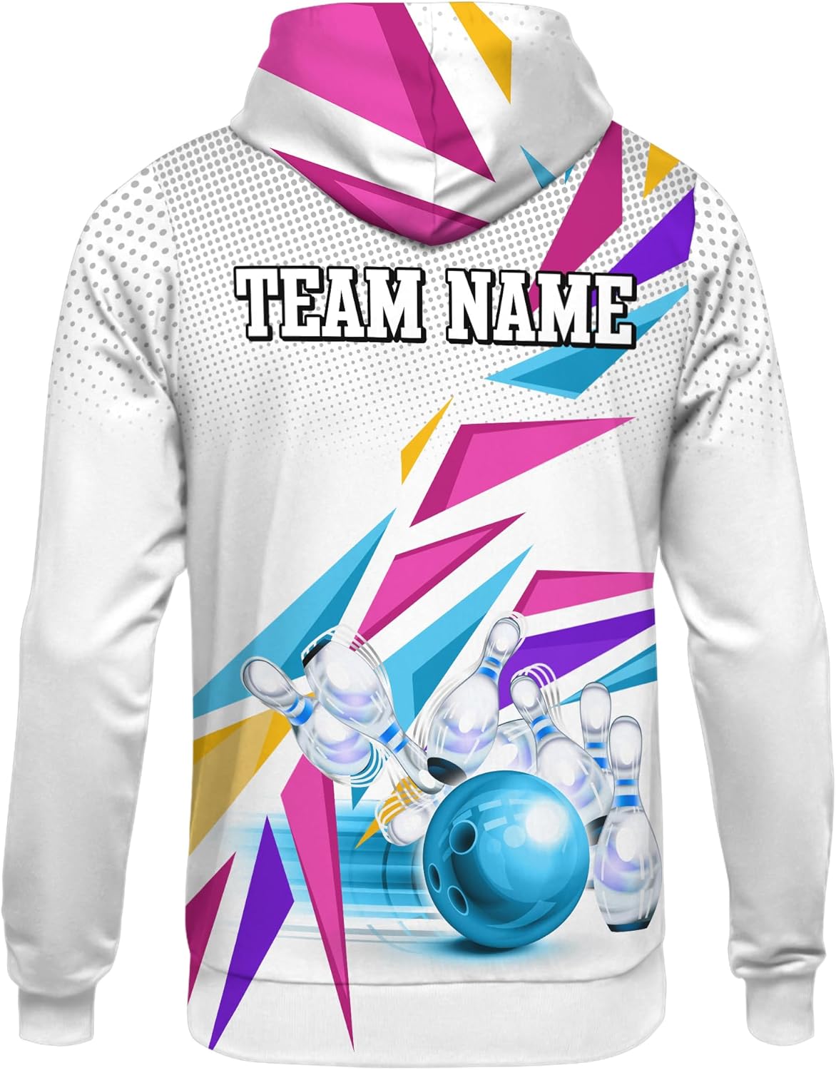 Unisex Bowling Hoodie Personalized Graphic Bowling Pin Long Sleeve Shirt For Birthday Printing Bowling Clothing