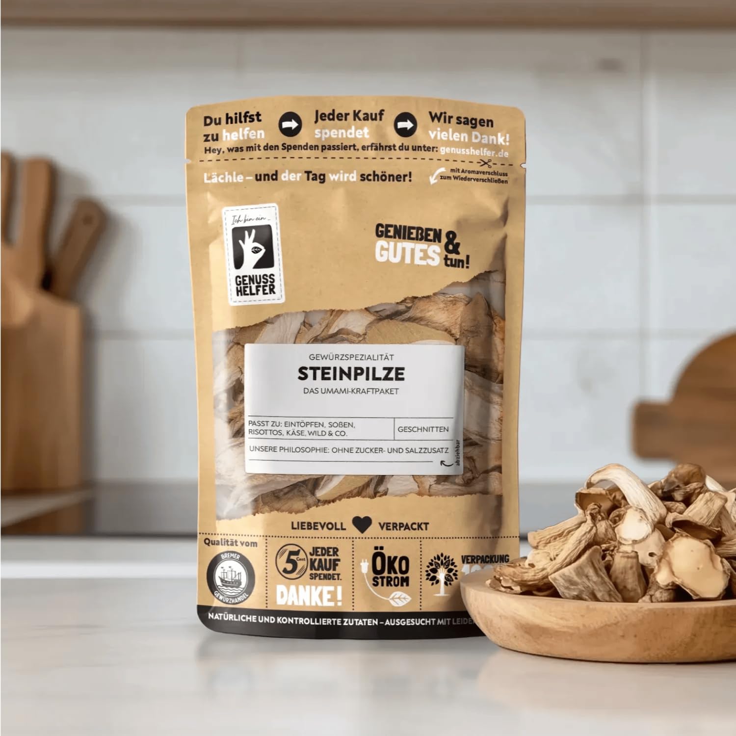 Bremer Gewürzhandel Steinpilze, getrocknet, zum Kochen, 10 x 30g