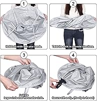 Vista 6 de Colector de pelo para cortes de pelo, guía de corte de pelo para hombres, herramienta de corte de pelo desvanecido, Azul