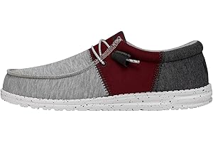 Hey Dude Wally Wovens | Red Skull Embroidered Men's Shoes | Loafers, Casual & Slip-On
