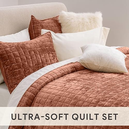 Miniatura 196 de RECYCO - Juego de edredón de terciopelo ligero, ropa de cama con edredón acolchado de gran tamaño y 2 fundas de almohada a juego, para usar todo