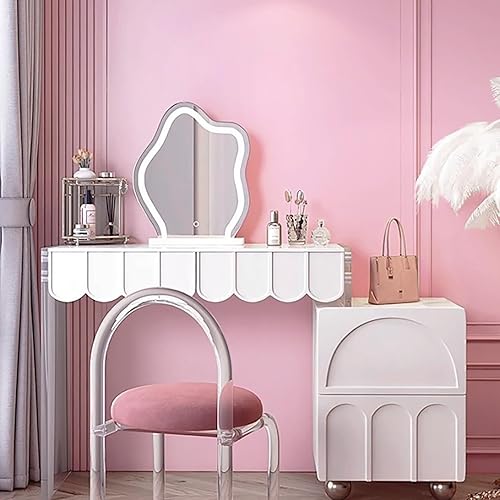 Miniatura 7 de Papel tapiz autoadhesivo de 17.7 x 393.7 pulgadas, papel de contacto rosa para niñas, revestimiento de pared decorativo autoadhesivo extraíble,