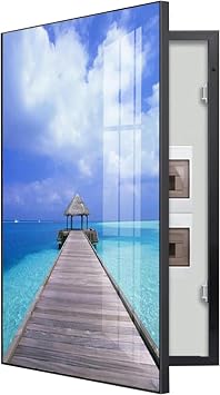 fuse box cover cabinet, Electrical Panel Cover Decorative - Hide Meter Electric Meter Box Decorative Painting - Wall Mounted Electrical Panel Cover - Various Styles Available - Ideal for Your Home