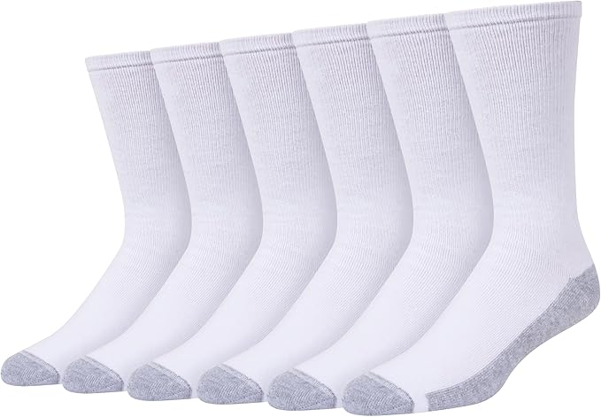 Hanes mens 6pk Sport Cuts Crew SocksAthletic Socks