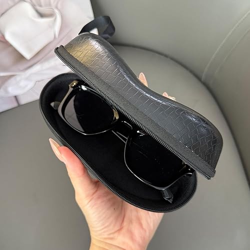 Miniatura 7 de Funda de cuero portátil para gafas de sol, funda de piel Yage, protector delgado para gafas de viaje de gran tamaño, caja de regalo de lujo