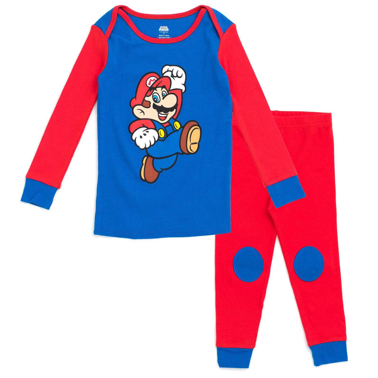 Super MarioNintendo Pajama Shirt and Pants Sleep Set Newborn to Toddler Sizes (6-9 Months - 5T)