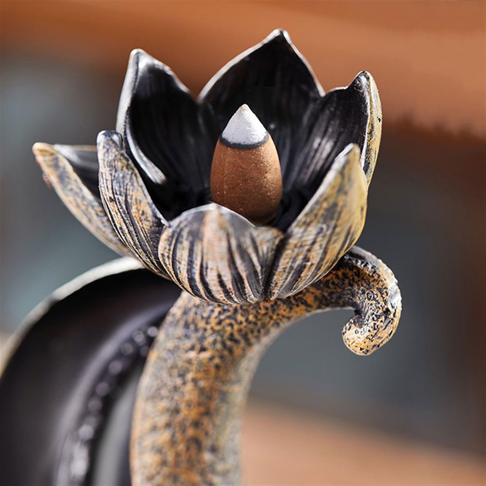 Elegante Squisito bruciatore di incenso a riflusso Creativo grande decorazione articoli Bruciatore fluente for aromaterapia cinese Bruciatore di incenso