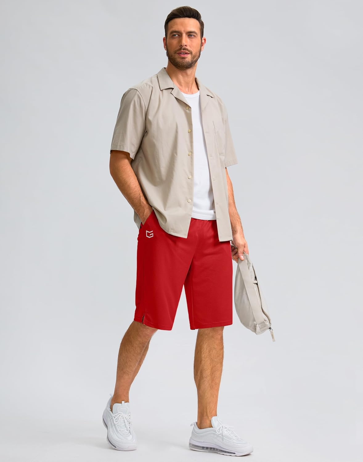 G Gradual Men's Athletic Shorts with Pockets 11" Long Basketball Shorts Lightweight Quick Dry Gym Workout Shorts for Men - Image 6