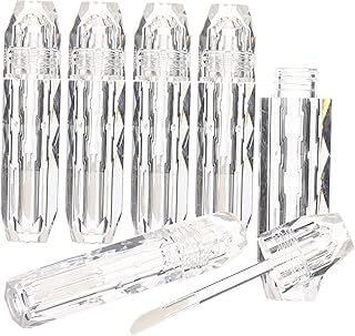 فوميز. 4 قطع من انابيب ملمع الشفاه الشفاه، حاويات ملمع شفاه شفافة، انبوب ملمع شفاه، انبوب ملمع شفاه فارغ، انابيب احمر شفاه شفافة، زجاجات ملمع شفاه صغيرة، زجاجات مستحضرات التجميل، بلاستيك