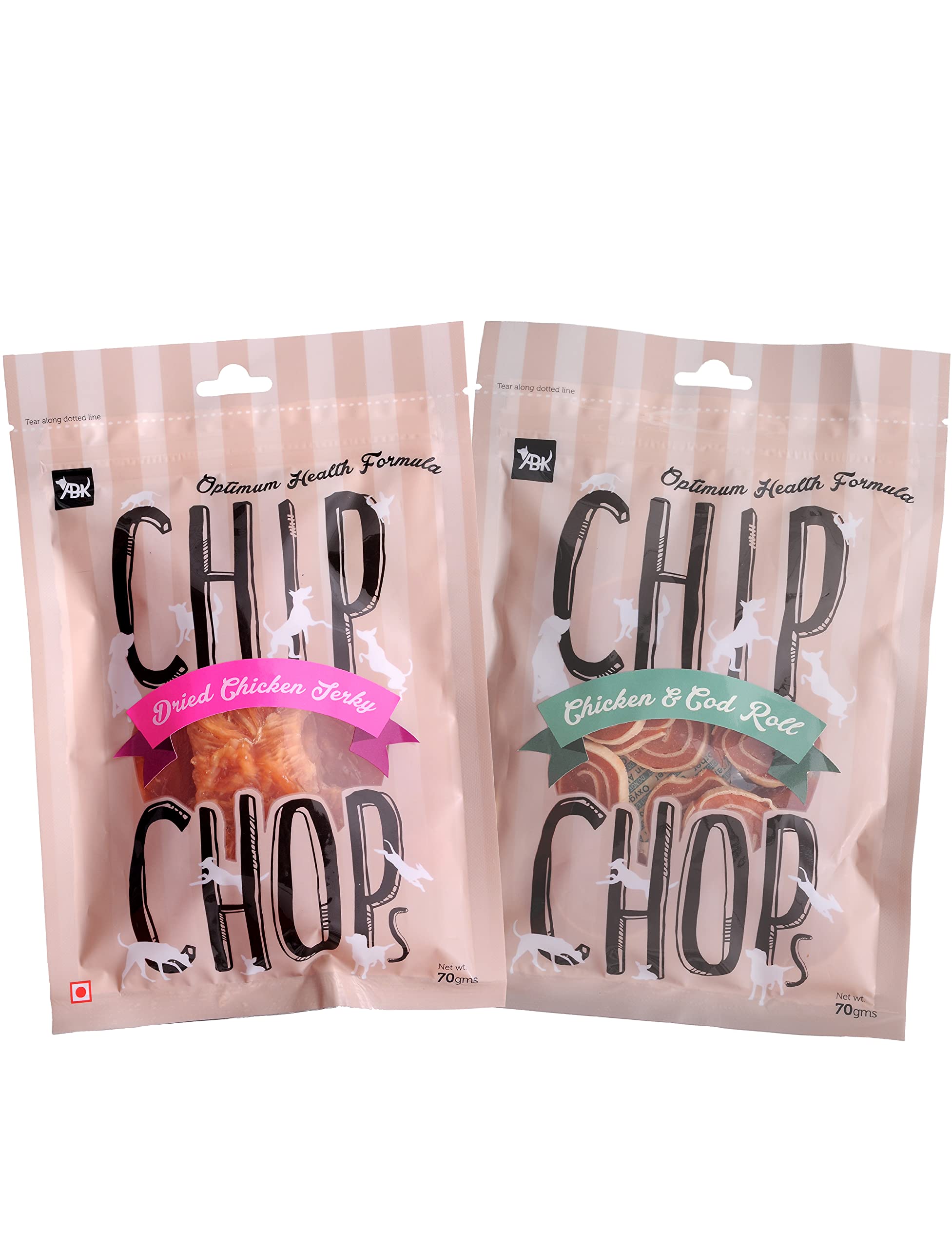 Chip Chops Dog Treats Combo (Chicken & Codfish Rolls, 70g and Sun Dried Chicken Jerky, 70g) - Protein Rich, Healthy & Training Snacks for All Dog Breeds (B09GFJT38T) Amazon Price History, Amazon Price Tracker