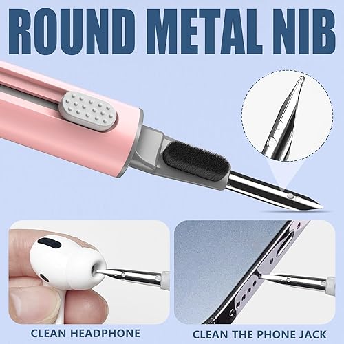 Vista 22 de Inesore Kit de limpieza para Airpods Pro 3 2 1 Series, herramienta de limpieza multifunción para auriculares, auriculares, iPhone, altavoz