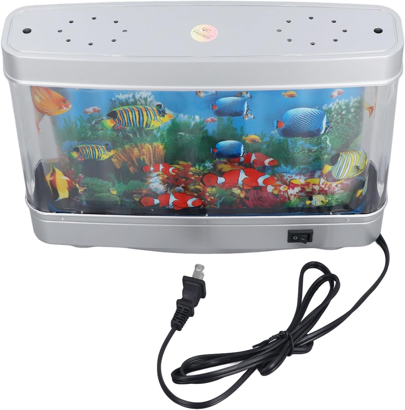 Fockety LED Simulated Ornamental Fish Lamp, Artificial Aquarium Miniature Light LED Light, Fake Aquarium Decorative Lamp for Home Office Children Room (US)