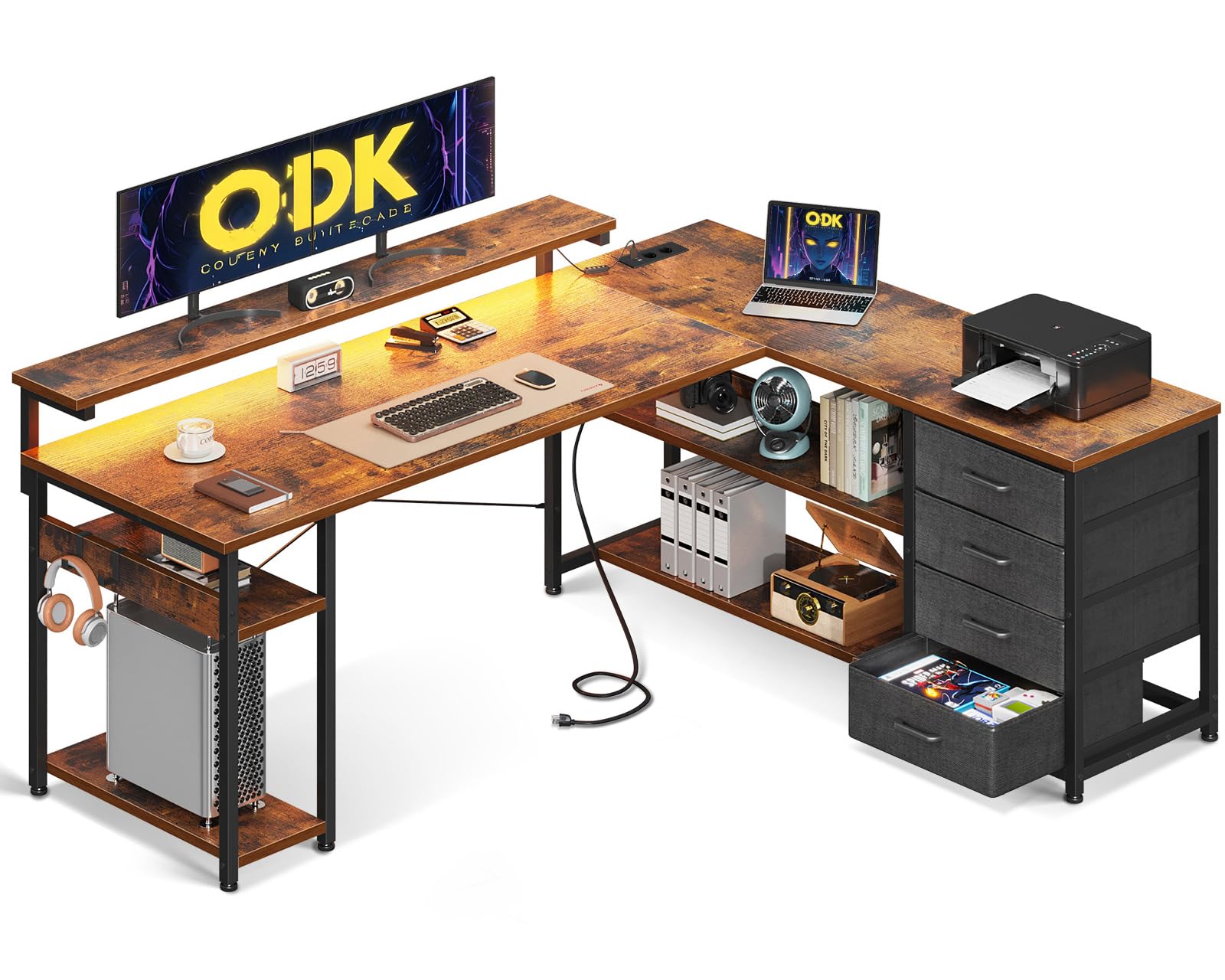odk bureau avec tiroirs