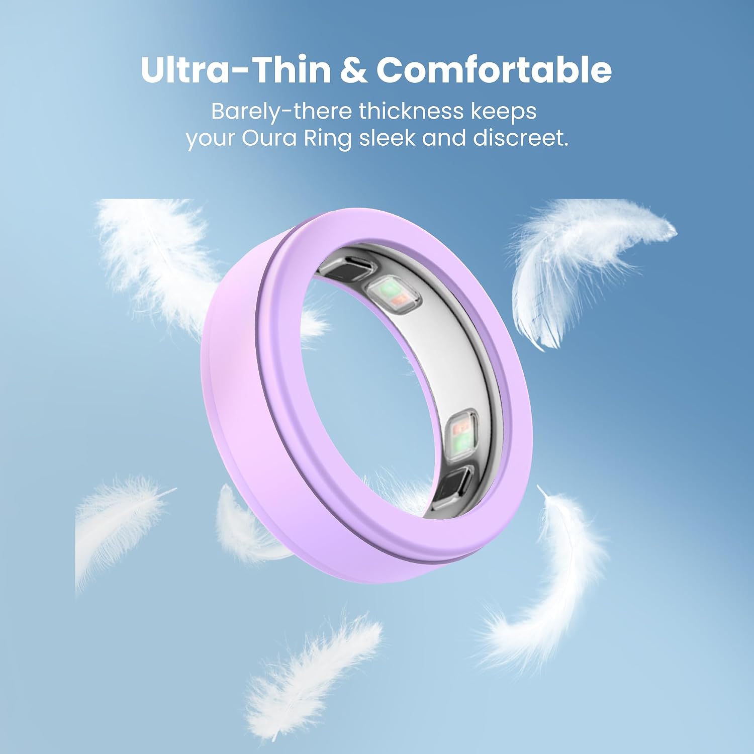AhaStyle Silicone Ring Covers for Oura Ring Gen 5 (2026) with Storage Case