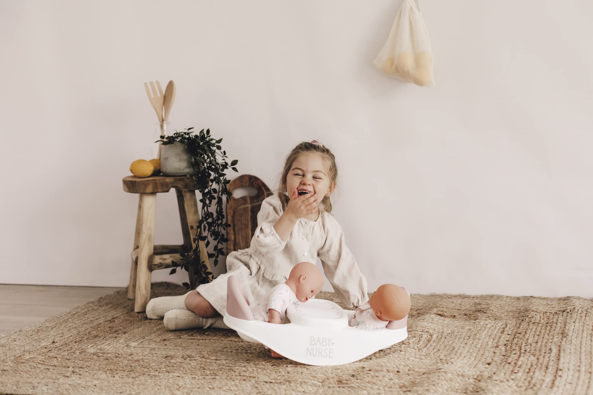 Smoby Baby Nurse-Seggiolone per Bambole gemellari, 220371