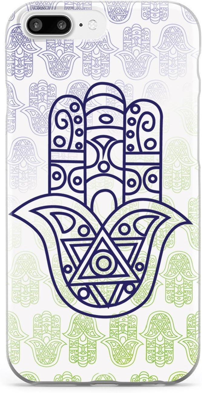 Inspired Cases - Compatible with iPhone 8 Plus Case - 3D Textured Protective Phone Case for Apple iPhone 8 Plus - Hamsa Hand of Fatima