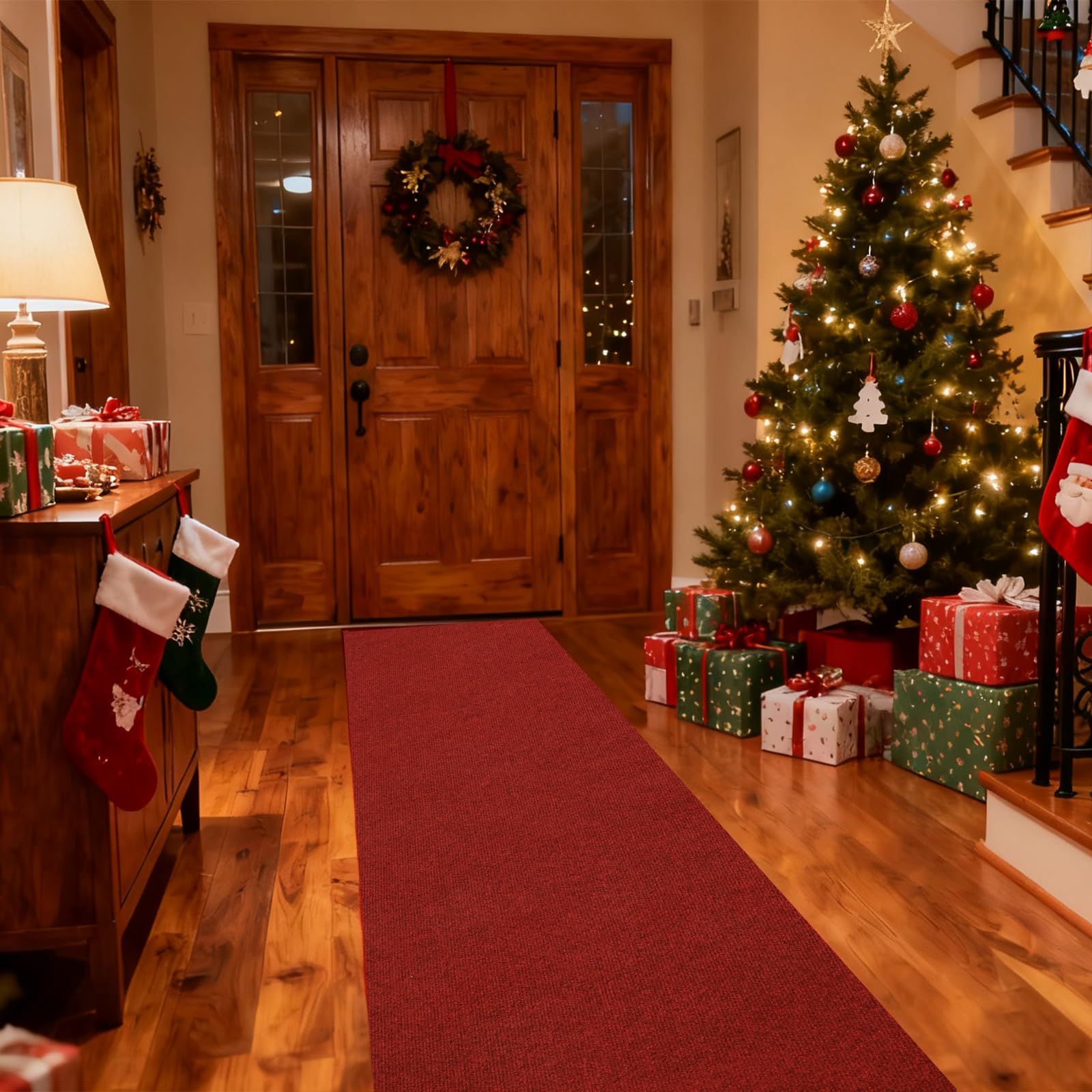 jxgzyy Red Carpet Runner for Party, 2'11" x 9'10" Non Slip Runner Rug, Heavy Duty Indoor Outdoor Floor Mat for Wedding, Hollywood Movie Award Ceremony