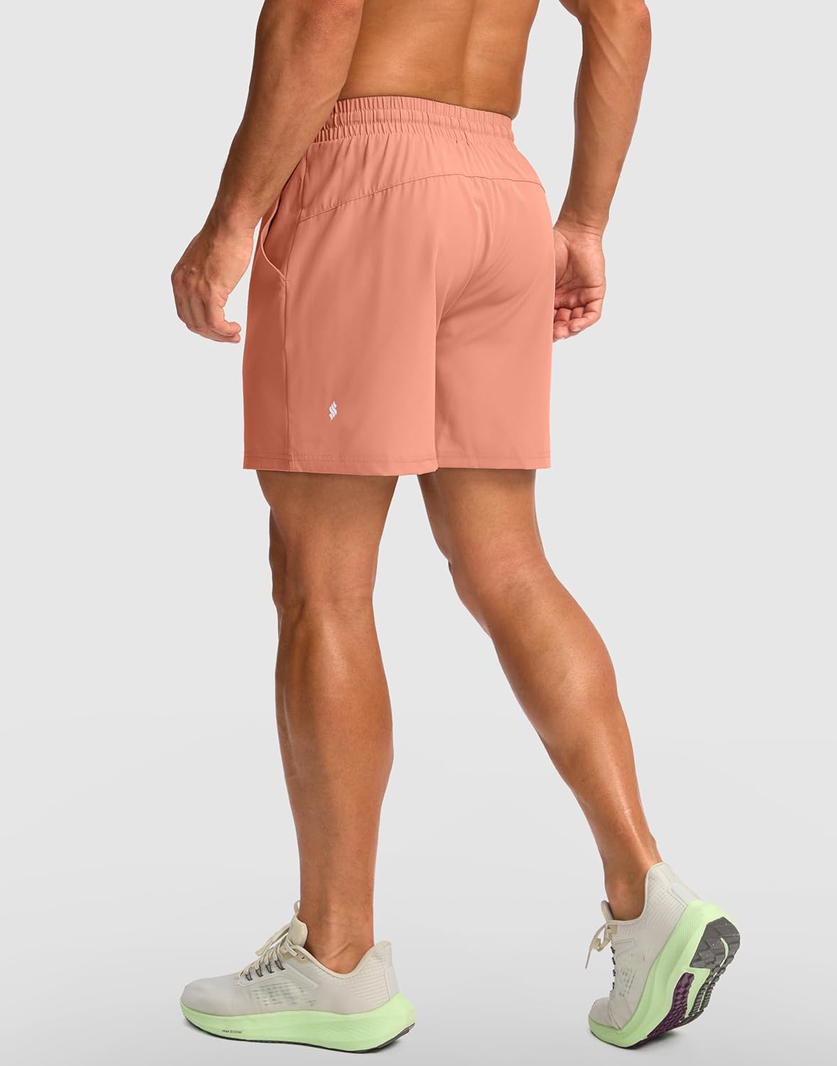 Soothfeel Men's Athletic Running Shorts with Zipper Pocket 5/7 Inch Quick Dry Tennis Shorts Gym Workout Shorts for Men
