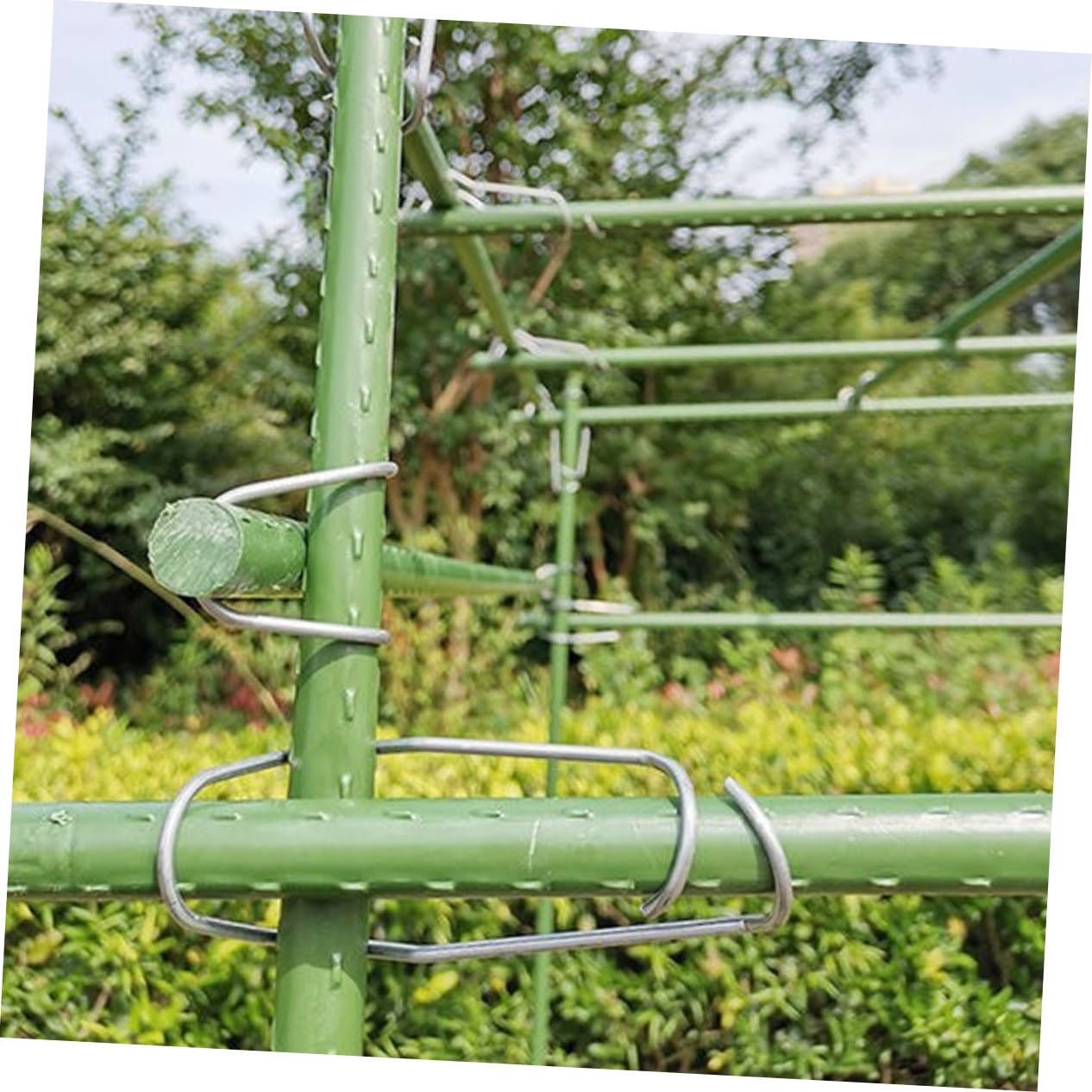 Toddmomy 90stücke Gartenstützclips Metall Pflanzenclips Für Kletterpflanzen Und Gemüse Stabiler Rankhilfe-Connector Für Tomaten Trauben Und Andere Pflanzen