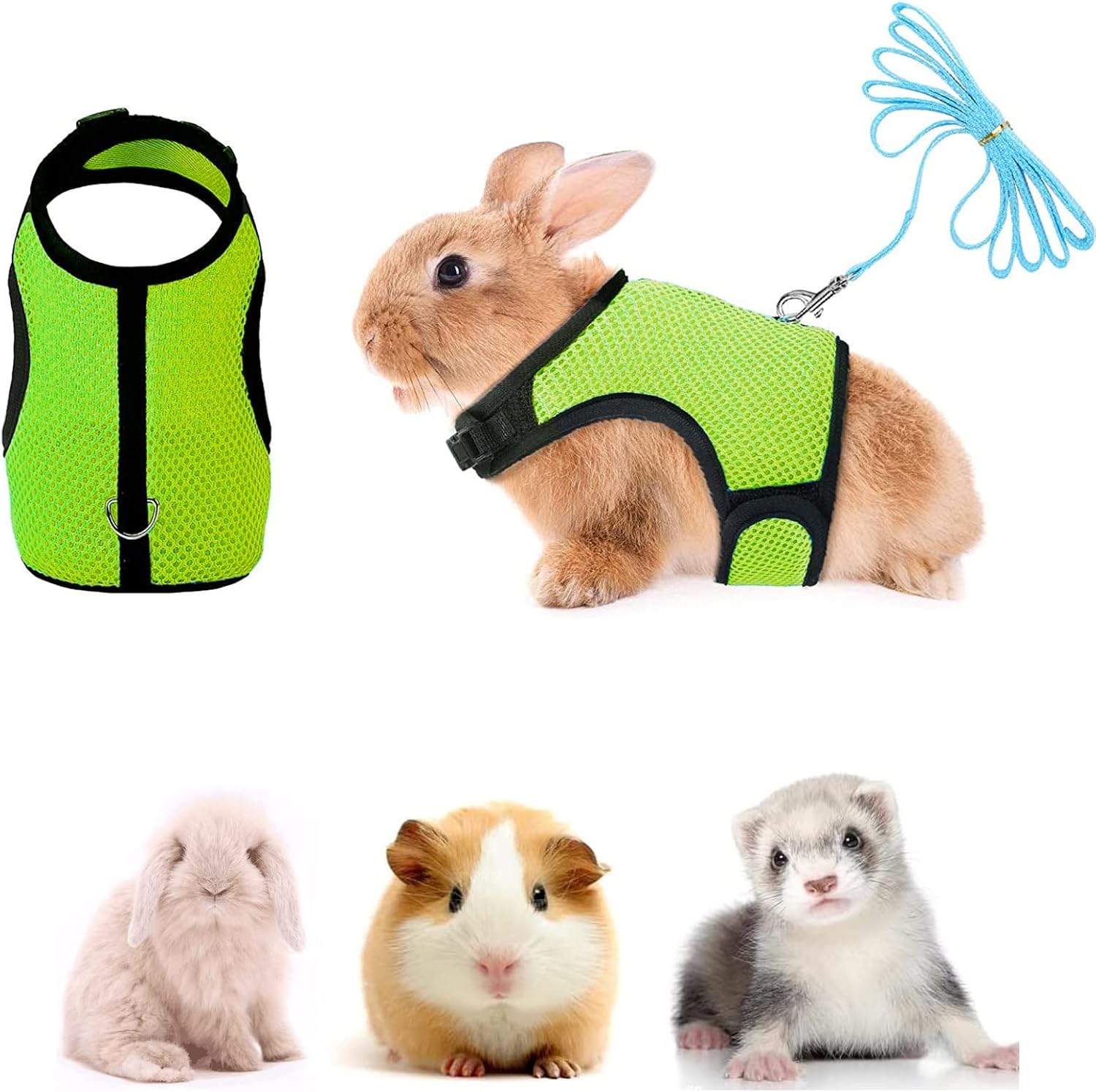 Rabbit Harness Leash,Cat Harness and Lead Set,Puppy Harness and Lead