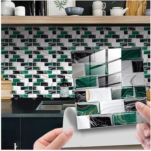 Miniatura 1 de Peel and Stick Tile Stickers Decorative Tile StickersDIY Self Adhesive Waterproof Sticky WallpaperSuitable for Bathroom, Camper, Countertop, Ceramic