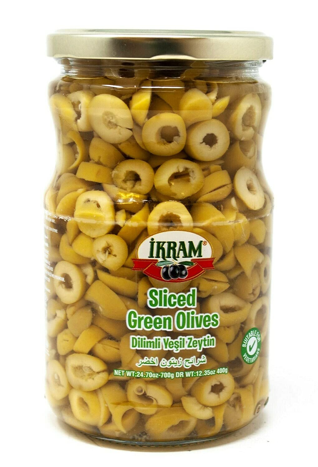 Ikram SLICED Turkish Green OLIVES 700GR