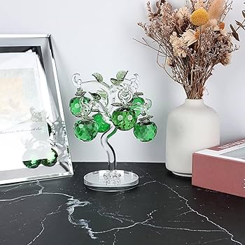 Amazon.co.jp: クリスタルガラスのリンゴの木 - 人工グリーンアップル