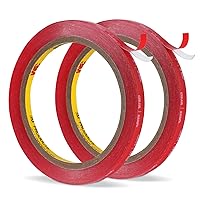 Vista 16 de 3M Cinta de montaje de doble cara VHB 0.5 x 15.4 pies 0.025 pulgadas de grosor, color blanco 4930, cinta adhesiva de espuma impermeable resistente