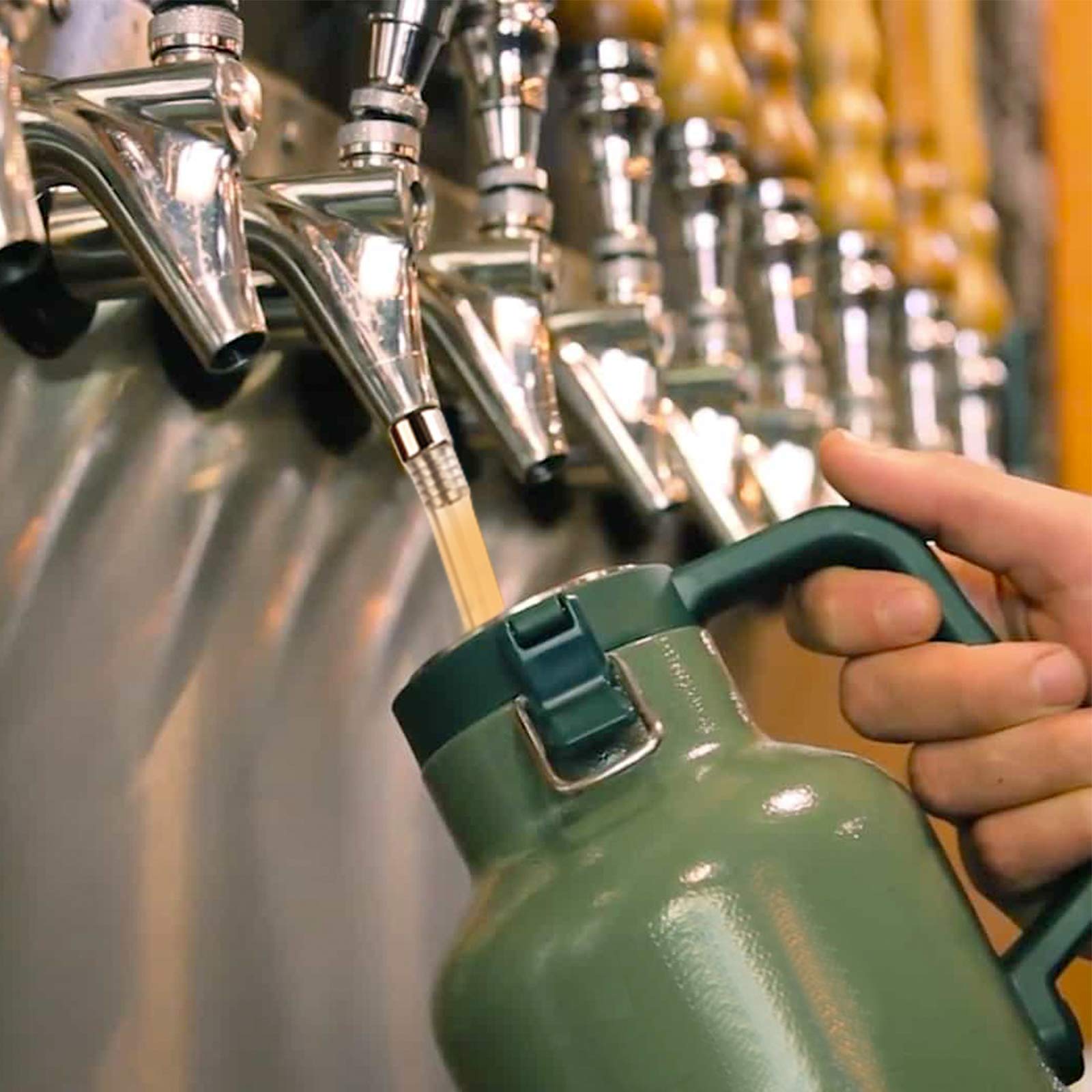 MRbrew Growler Filler, 12'' CuttoLength Stainless Fitting Beer Jug