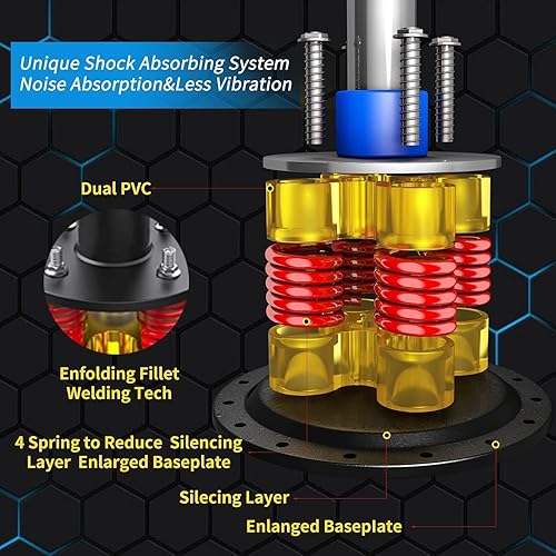 Miniatura 2 de Bolsa de boxeo de 70 pulgadas con soporte, 205 libras, amortiguador, base de ventosa, bolsa de kickboxing para adultos