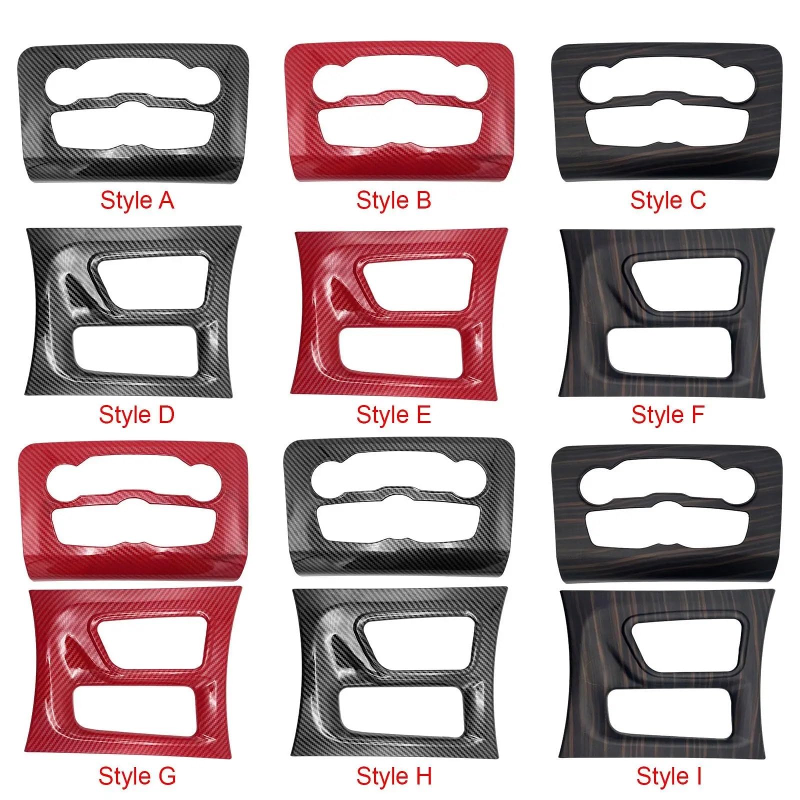 Dodge Charger 2016-2021 Schalttafel Aufkleber - Kohlefaser Zierleiste