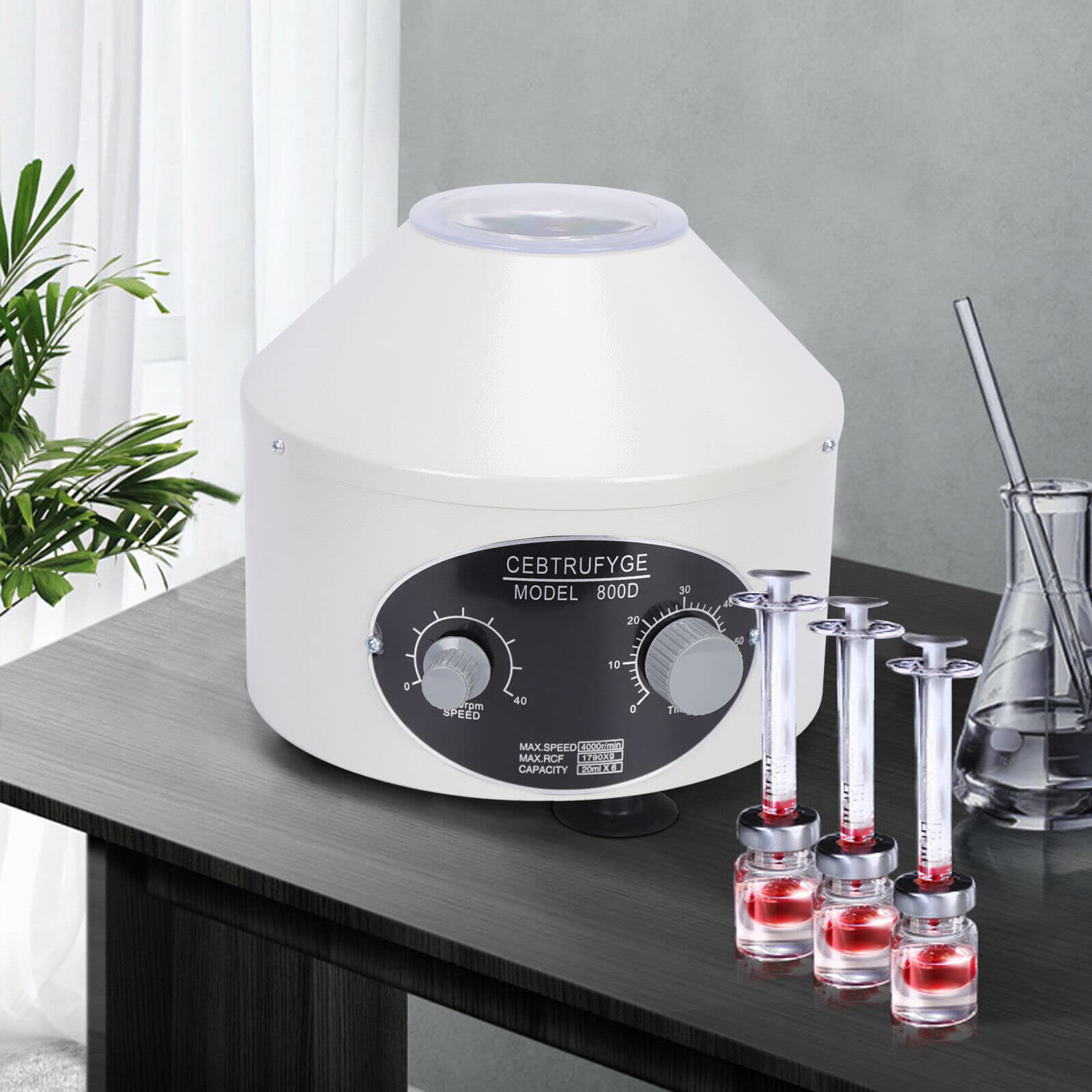 Elektrische Labor Zentrifuge Tischzentrifuge Laborzentrifuge Elektrische Centrifuge 800-1 4000 / min, medizinische Zentrifuge, 20ML×6 Angle Rotor