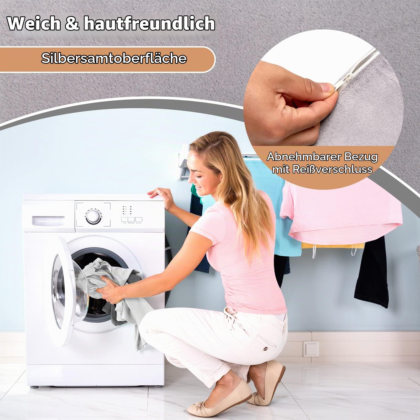 COSTWAY 6-teiliges orthopädische Kissen-Set, Memory-Schaum-Keilkissen mit Abnehmbarer Kopfstütze, bequemes und verstellbares Lesekissen Bettkeilkissen Rückenstützkissen zum Schlafen und Lesen
