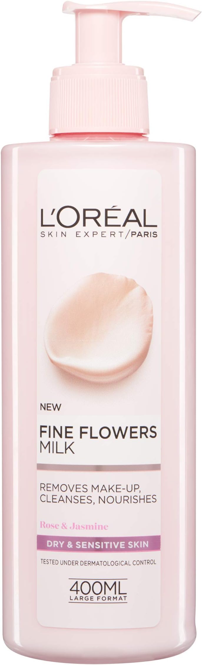 Fine Flowers Cleansing Milk Lotion Makeup Remover Dry Sensitive Skin 400 Ml