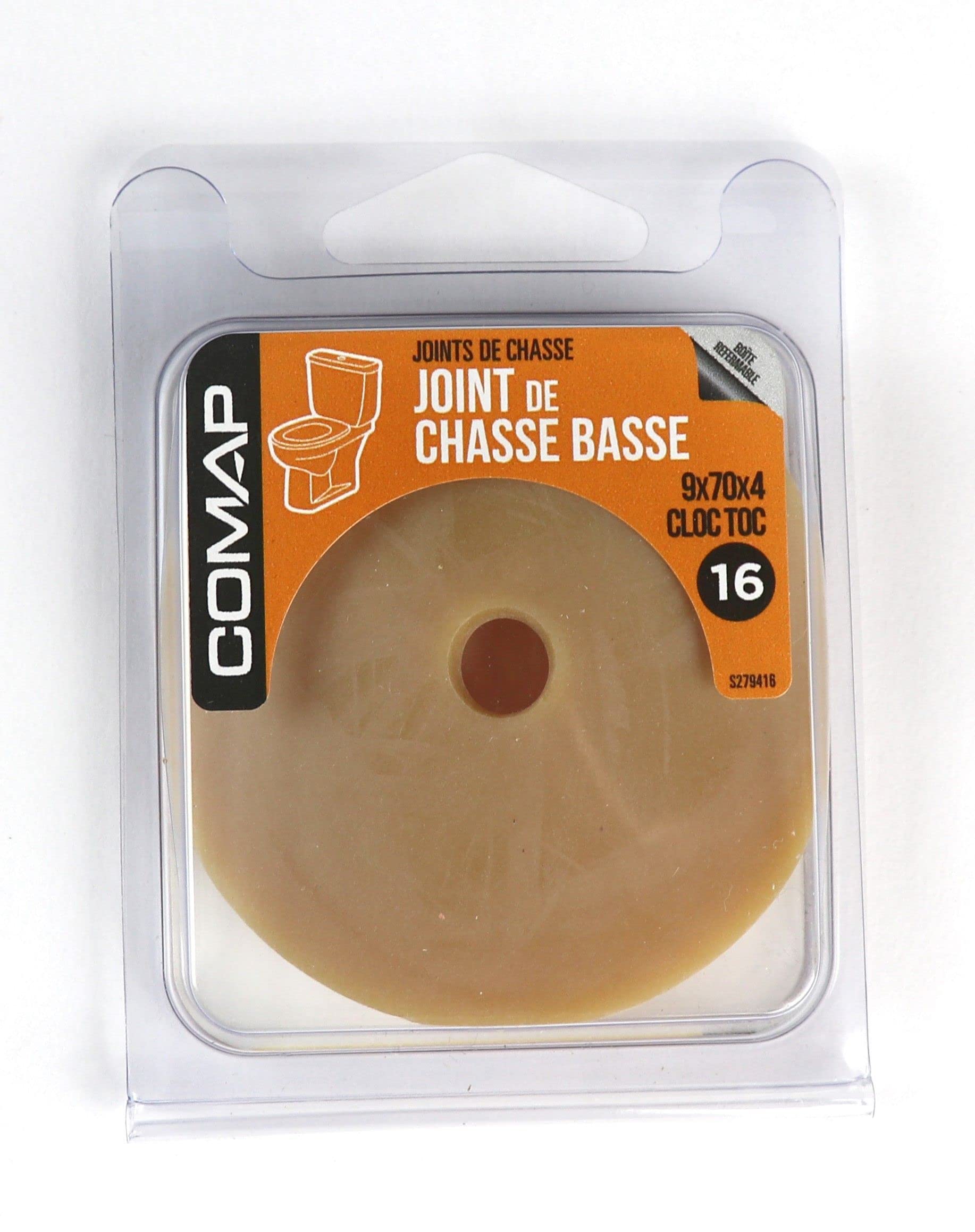COMAP Joint de chasse basse pour chasse d'eau, WC et toilettes - 9x70x4 CLOC TOC - Joints de chasse - S279416