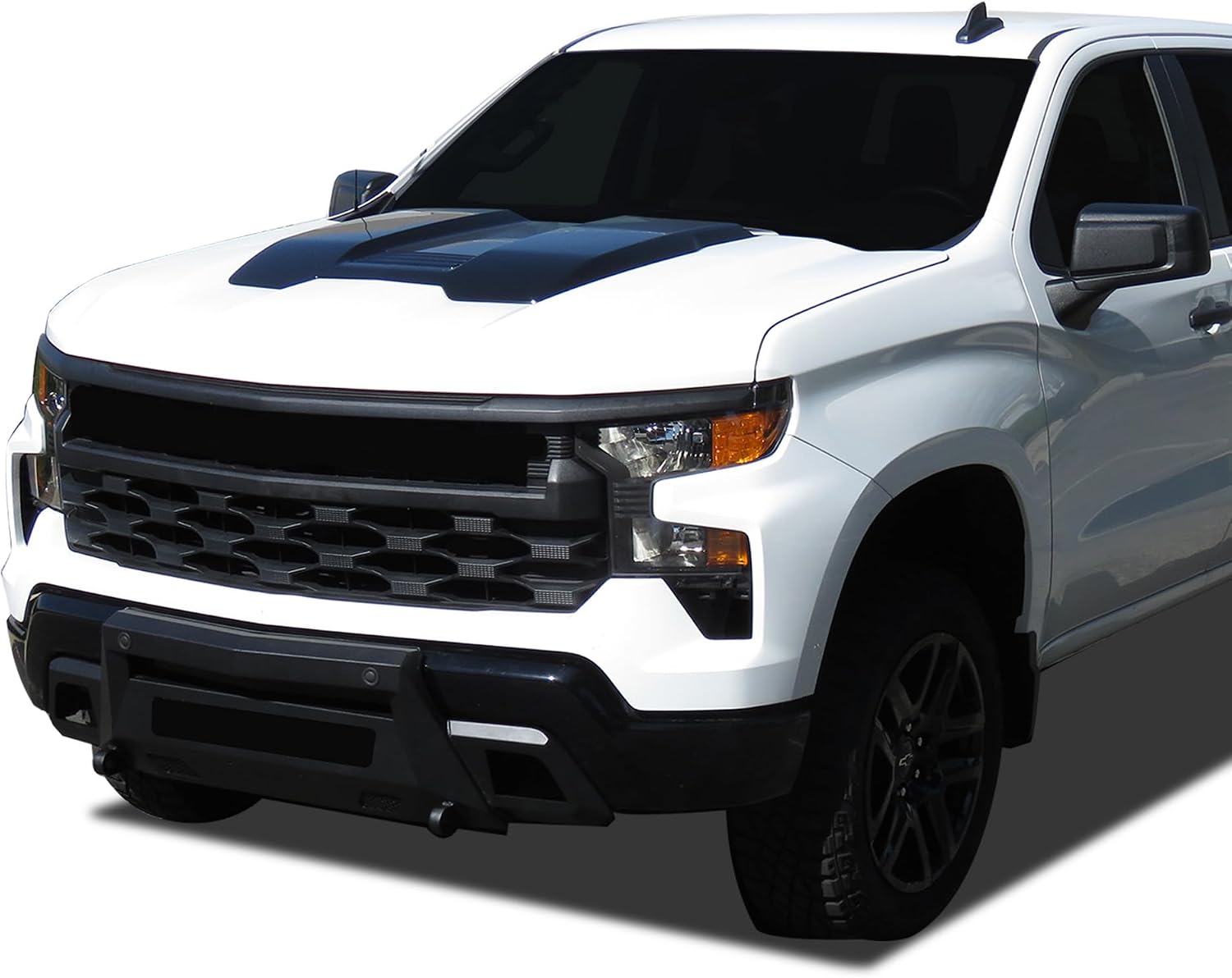 Black Horse Armour III Light Duty Front Bumper Black (Excl. 2022 1500 LTD, ZR2,Diesel, 4-Cylinder Turbo Gas and models with super cruise system) Compatible with 2022-2026 Chevrolet Silverado 1500