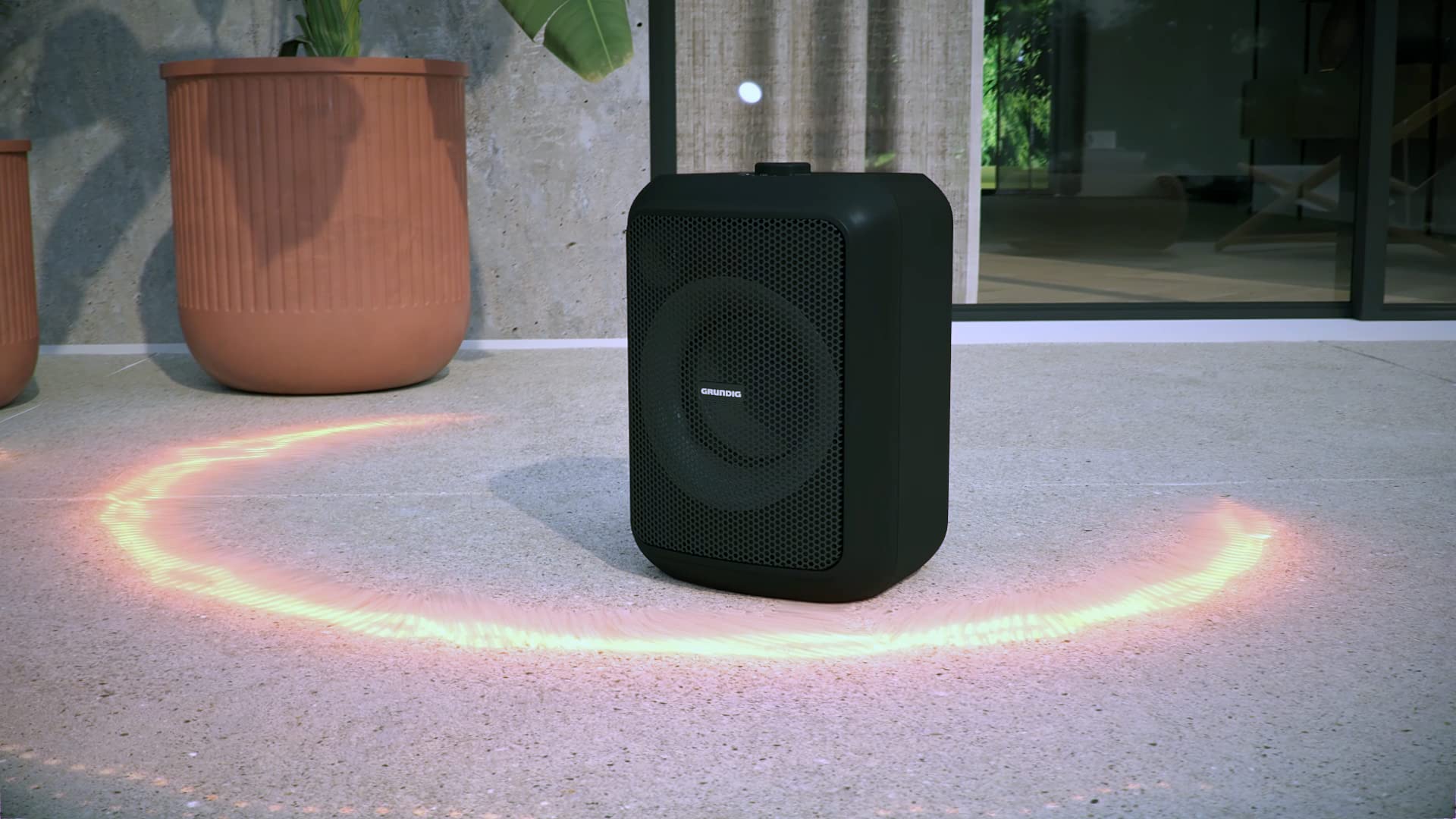 GRUNDIG Party Hit głośnik Bluetooth, Soundbox, 90 W, Bluetooth 5.0, zasięg do 10 m, efekty świetlne RGB, do 12 godzin baterii, funkcja powerbanku, wodoszczelność IPX4, czarny