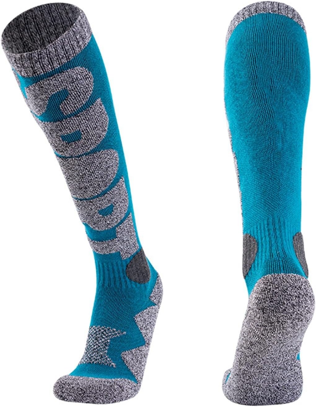 Skiing Socks Skiing Warmth Over Knee Suitable Snowboarding Outdoor Sports Long Socks for Cycling Hiking