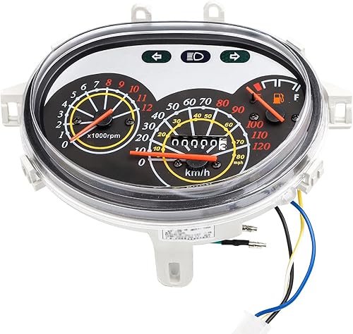 Miniatura 3 de Minho Velocímetro de motocicleta para Roketa 50cc-150cc-1093 para montaje de calibre Jonway GY6 4 tiempos scooter chino ciclomotor ROKETA tanque JCL