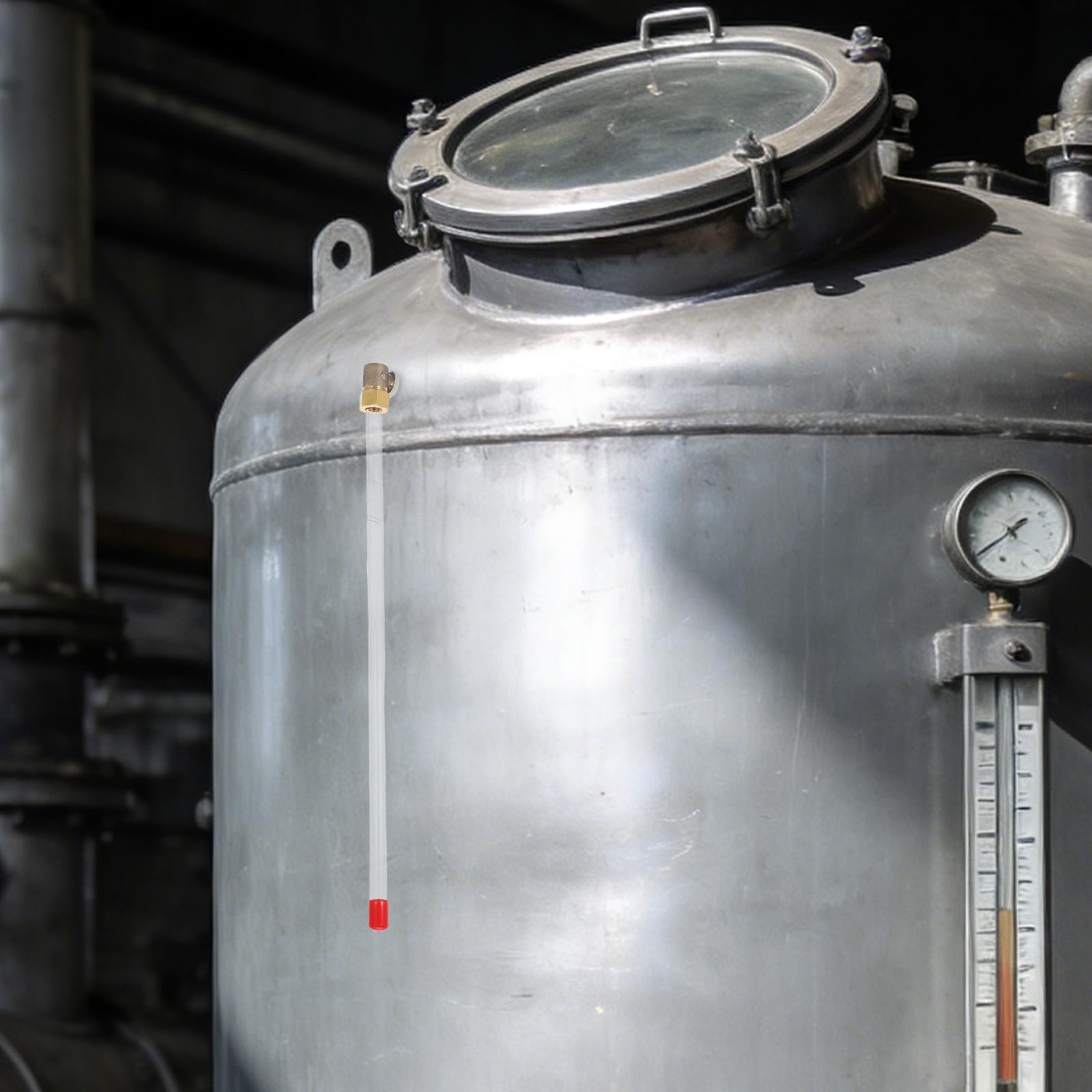 ULTECHNOVO Indicateur de Niveau à Eau Industriel Liquide en Plastique Installation Simple Liquide en Plastique et Structure en L pour Réservoir de Piscine Incendie et Ferme