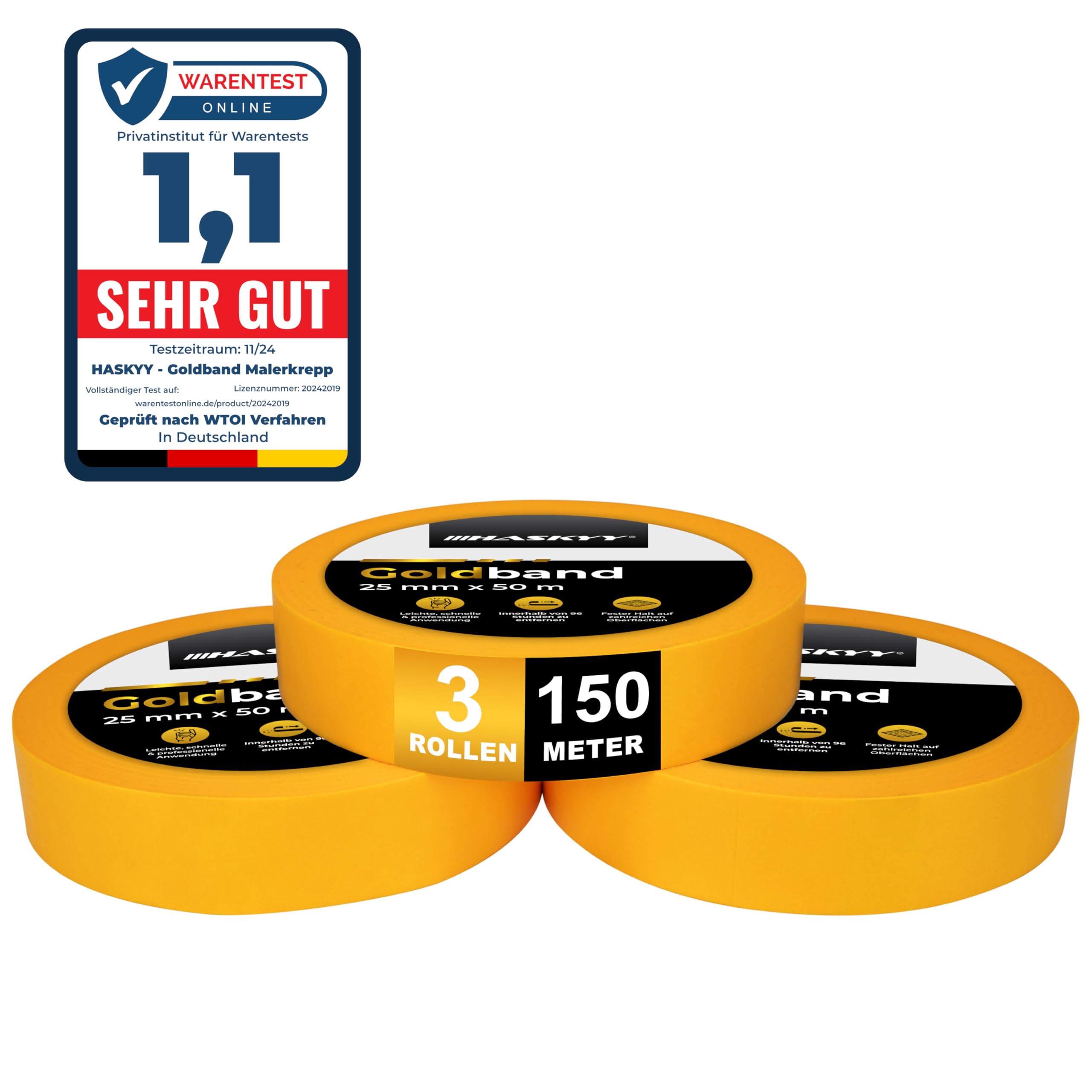 TESA 53128 Nastro Adesivo Giallo Decorativo In Carta Crespa Per Uso - Foto 2