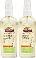 Vista 6 de Aceite de masaje con fórmula de manteca de cacao Palmer's para estrías y cuidado de la piel durante el embarazo, 3.4 onzas