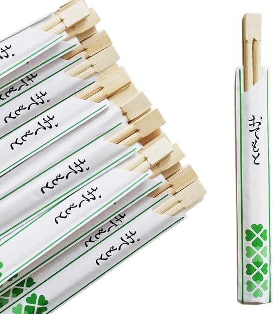 CAPACITEA Bamboo Chopsticks, Disposable(20cm - 100 Pairs)