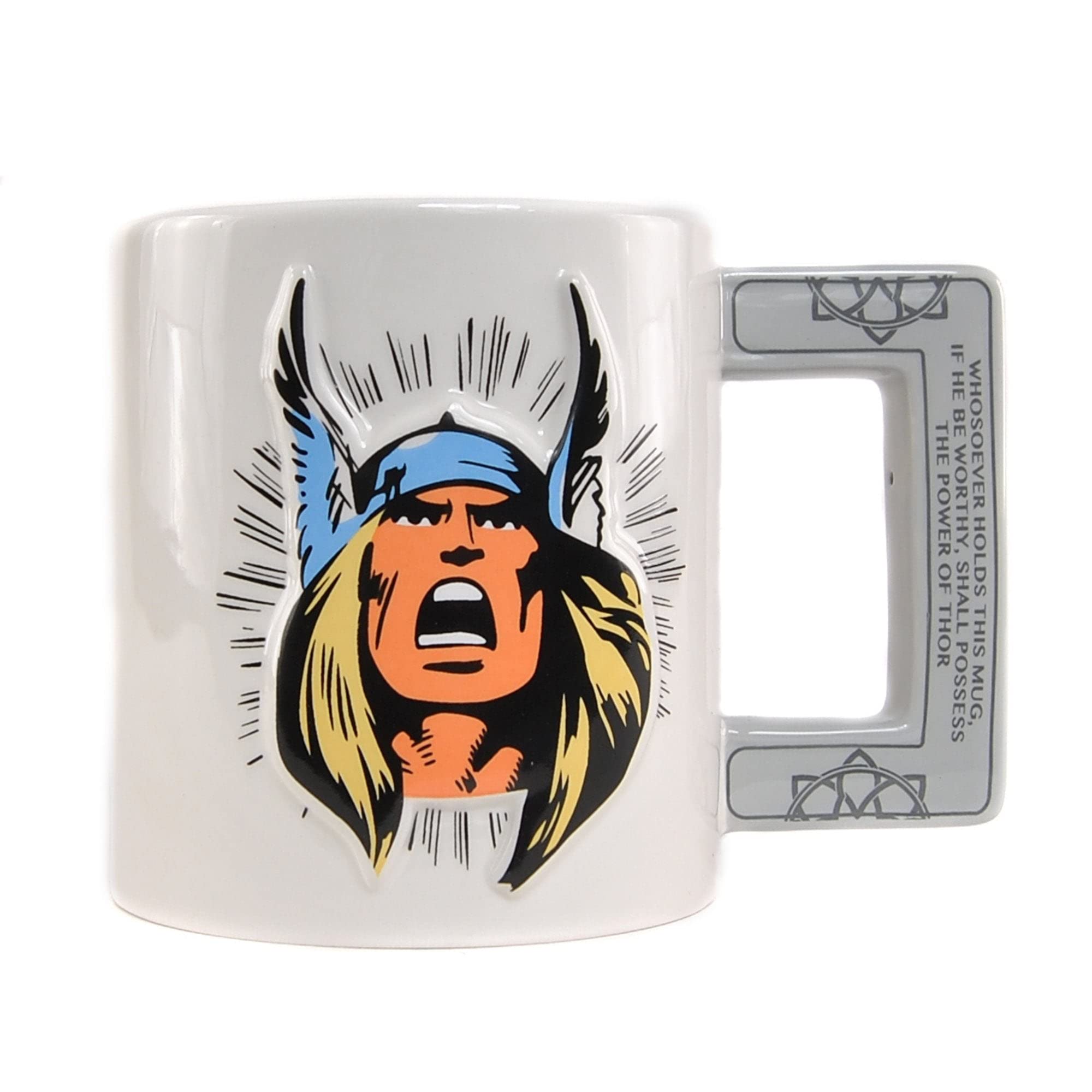 Half Moon Bay White Marvel - Shaped Mugs Embossed Thor, 1