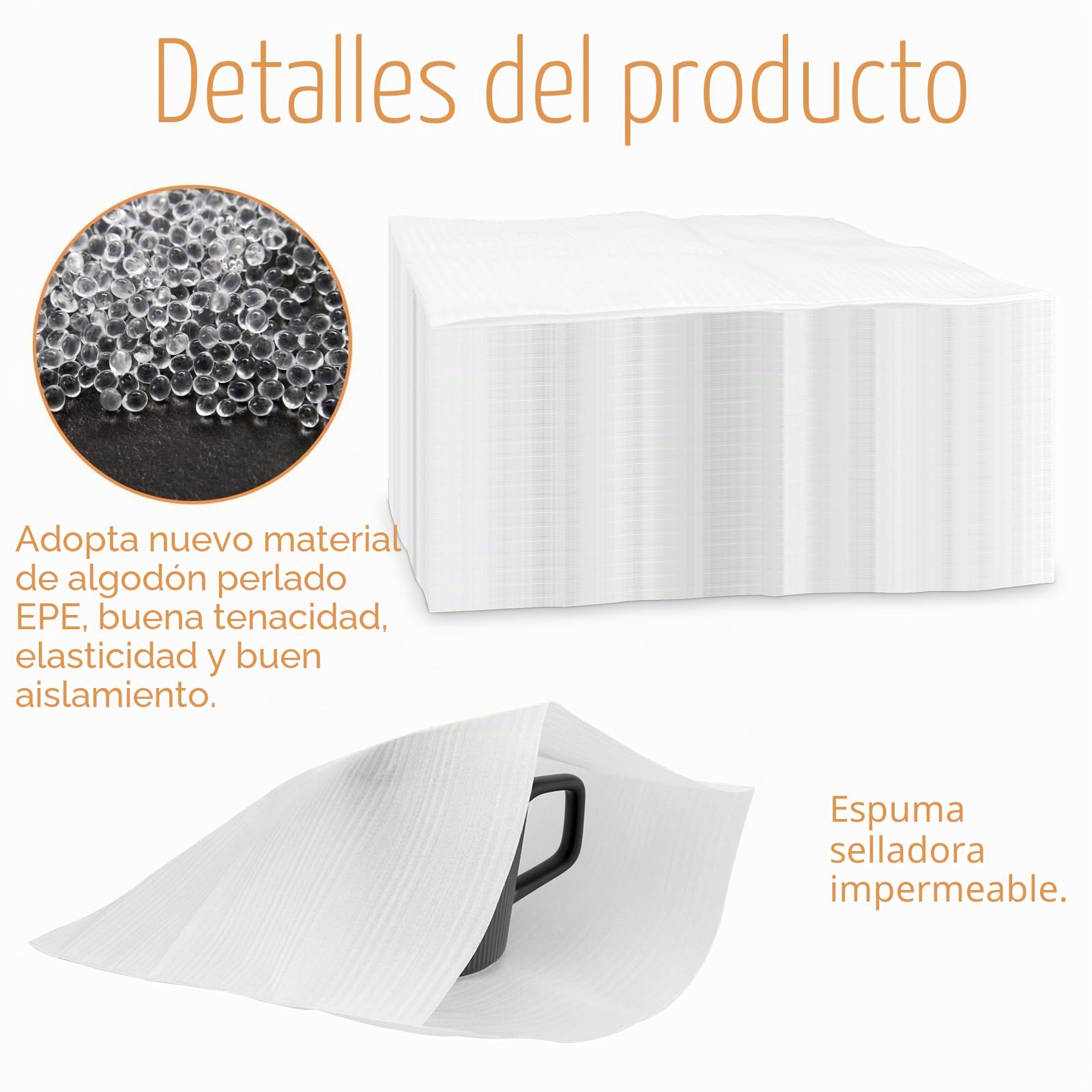 AKOLAFE 100 Piezas Material de Embalaje 40 x 30 cm, Bolsas para Embalaje de Espuma Protectora, Bolsas Acolchadas para Mudanza, Vajilla, Cristal y Regalos
