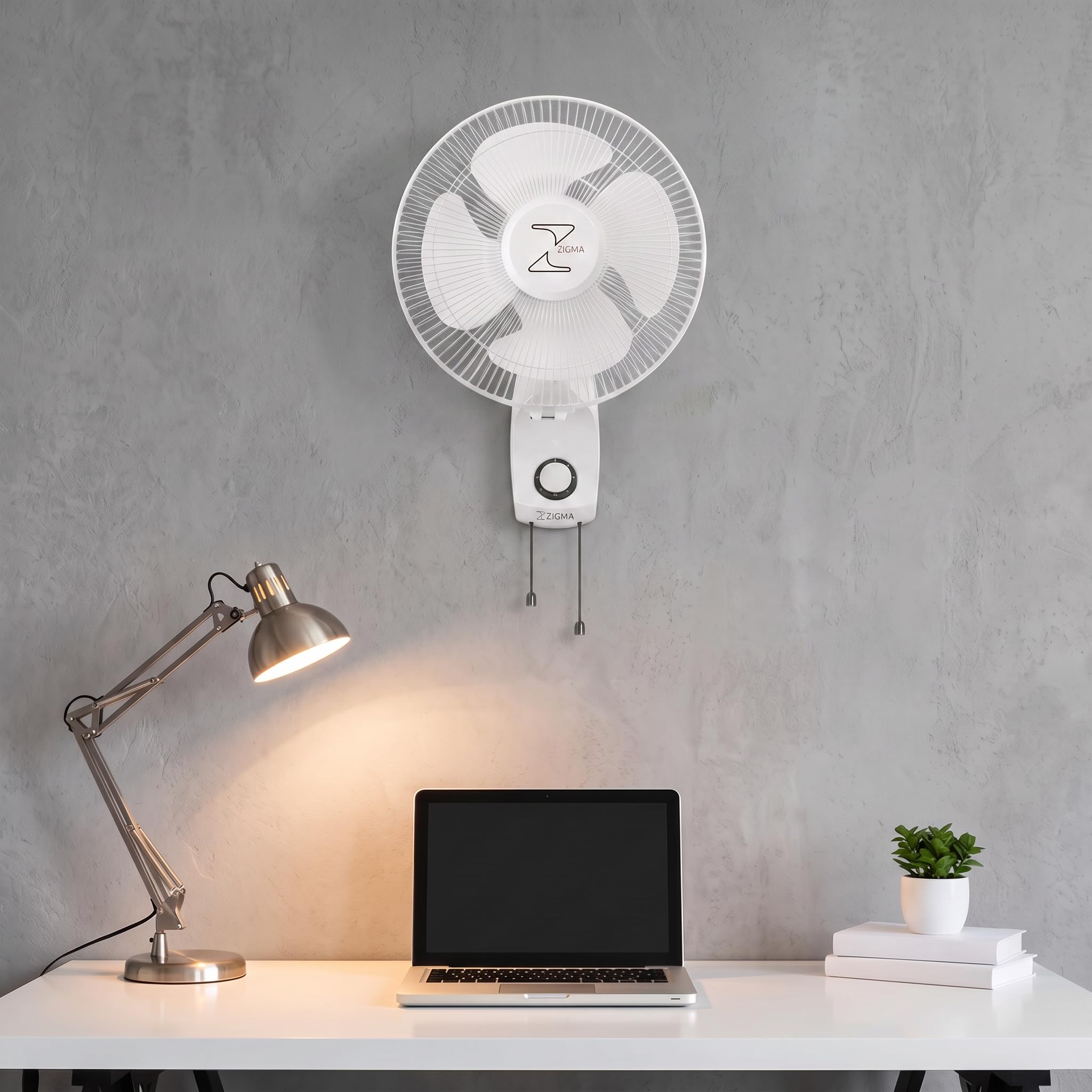 ZIGMA Charm Wall Fan - Powerful & Quiet Cooling -2 ZIGMA Charm Wall Fan - Powerful & Quiet Cooling -2
