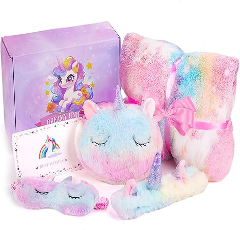 Jenria Unicorn Gifts for Girls, Christmas Birthday Gifts for Girls Age 3 4 5 6 7 8 9 10 Years Old Girl Stocking Stuffers for Kids, Birthday Gift Ideas, Unicorn Toys, Daughter, Niece, Granddaughter