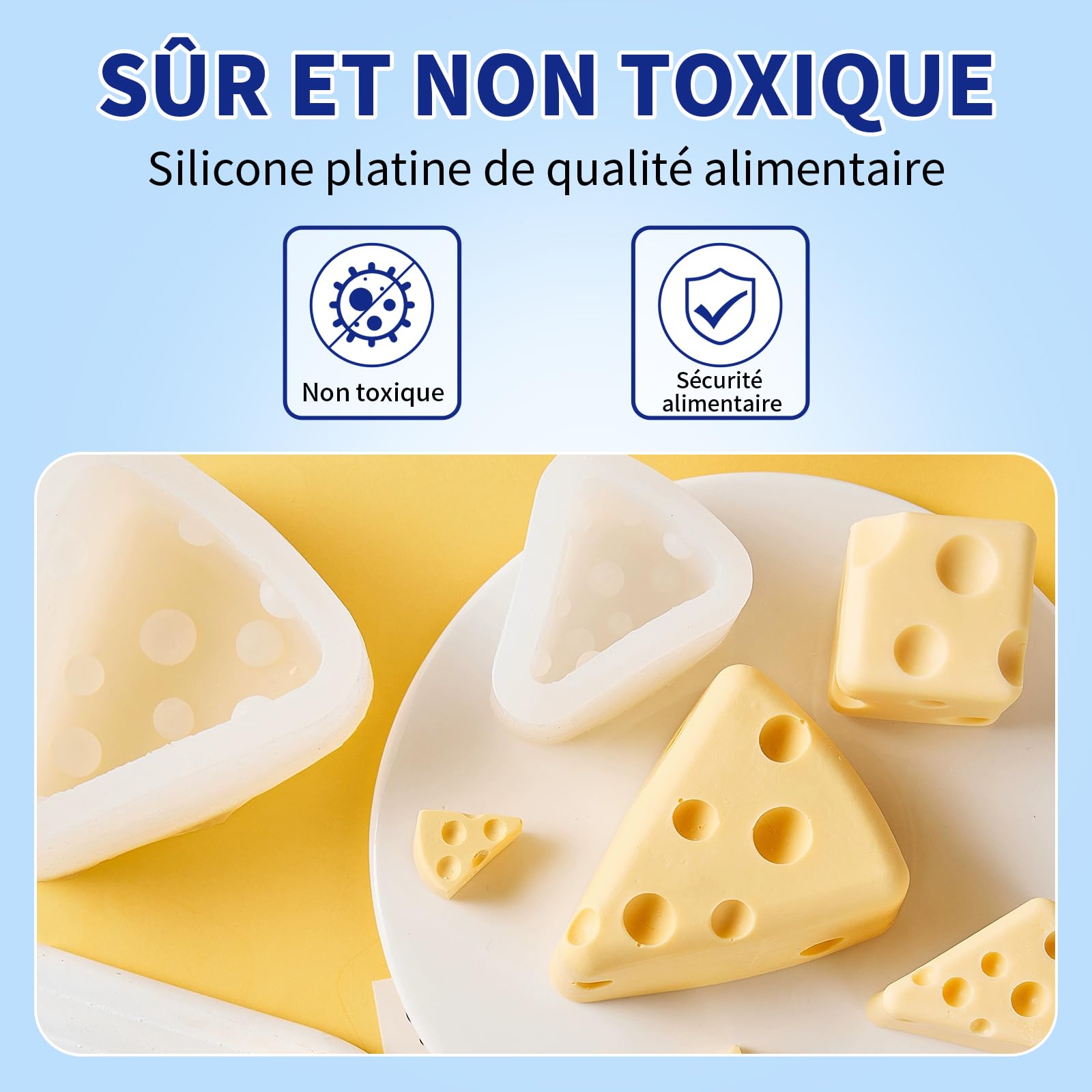 10A Silicone pour Moulage, Silicone Liquide pour Moulage, 1,1KG Silicone Moulage, Fabrication Moule Silicone, Kit de Fabrication de Moule en Silicone, Silicone pour Moulage Alimentaire