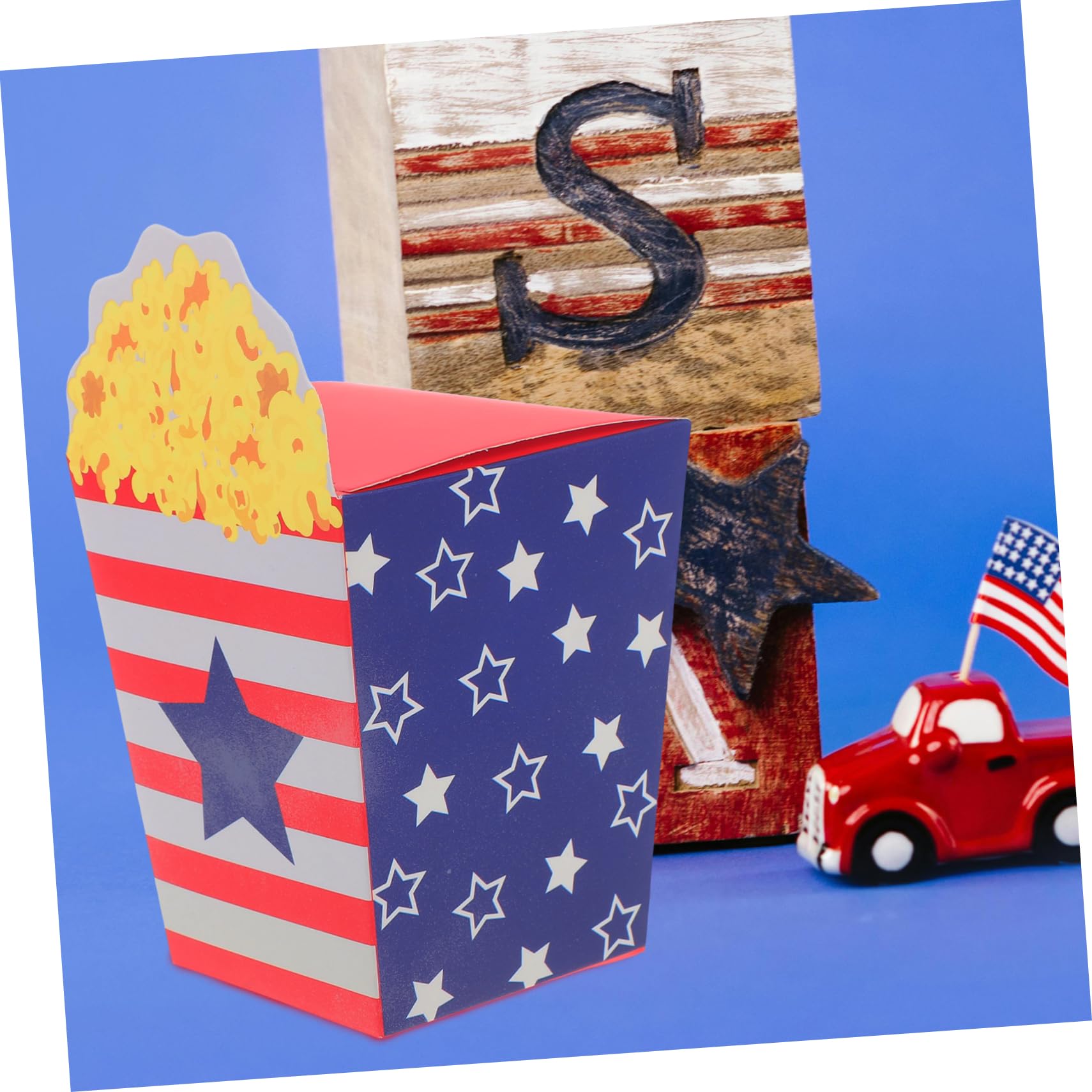 30pezzi Scatole Popcorn Tema Usa Per Feste e Celebrazioni Contenitori Per Snack Per Eventi e Cerimonie Atmosfera Festiva Garantita